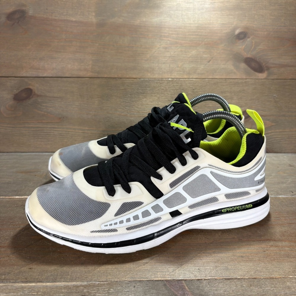 APL Prism Womens size 8.5 shoes White Mesh Neon Trim Running sneakers